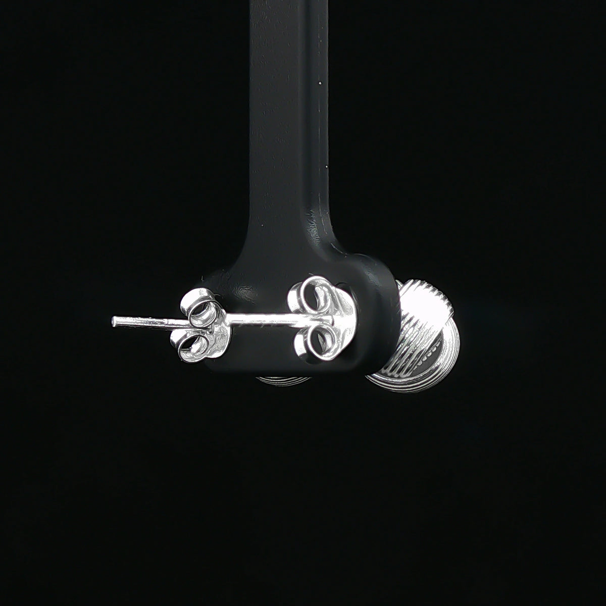Silver Knot Stud Earrings