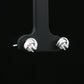 Silver Knot Stud Earrings