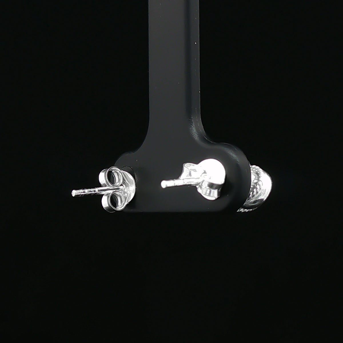 Silver Knot Stud Earrings