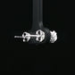 Silver Knot Stud Earrings