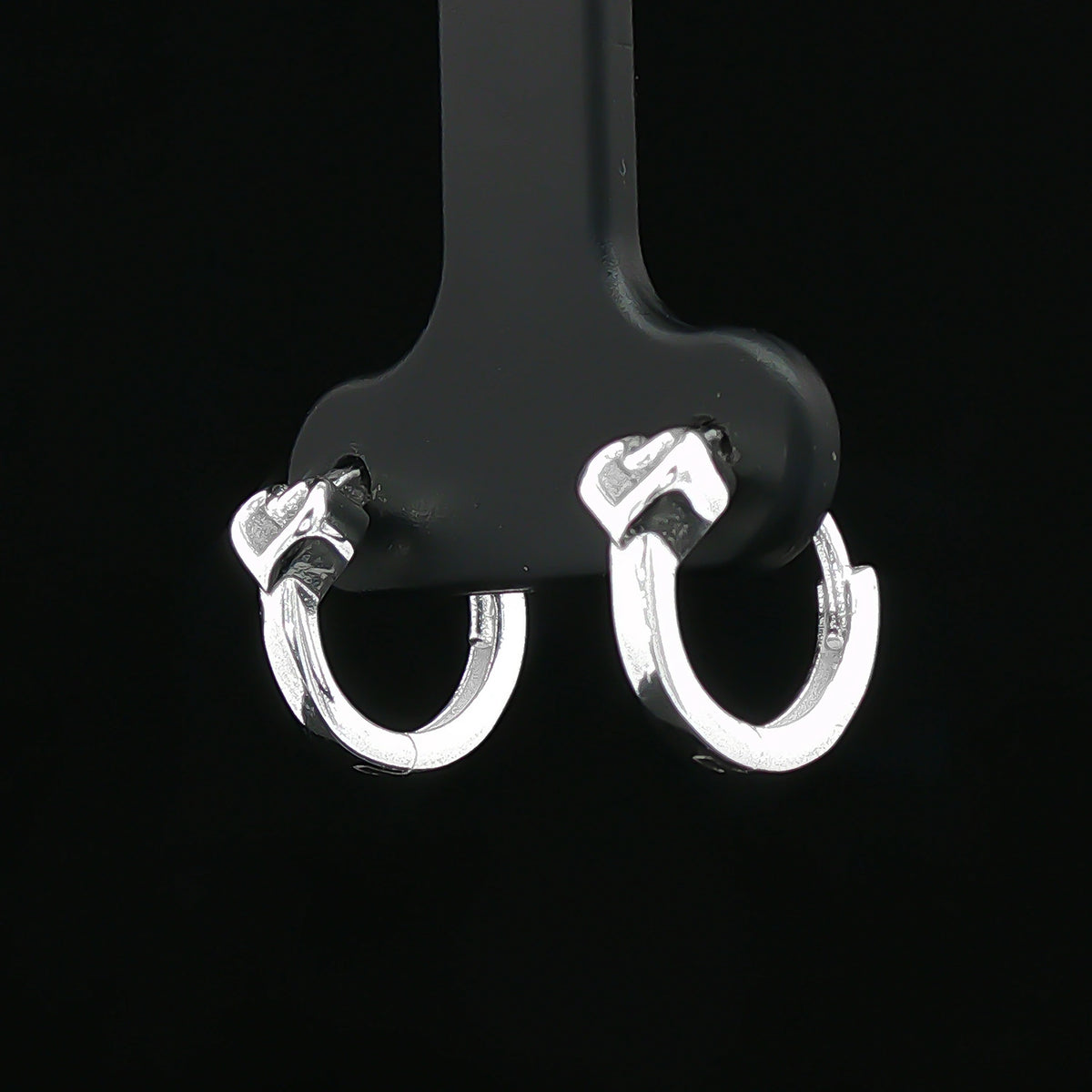 Silver Knot Stud Earrings