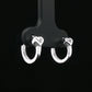 Silver Knot Stud Earrings