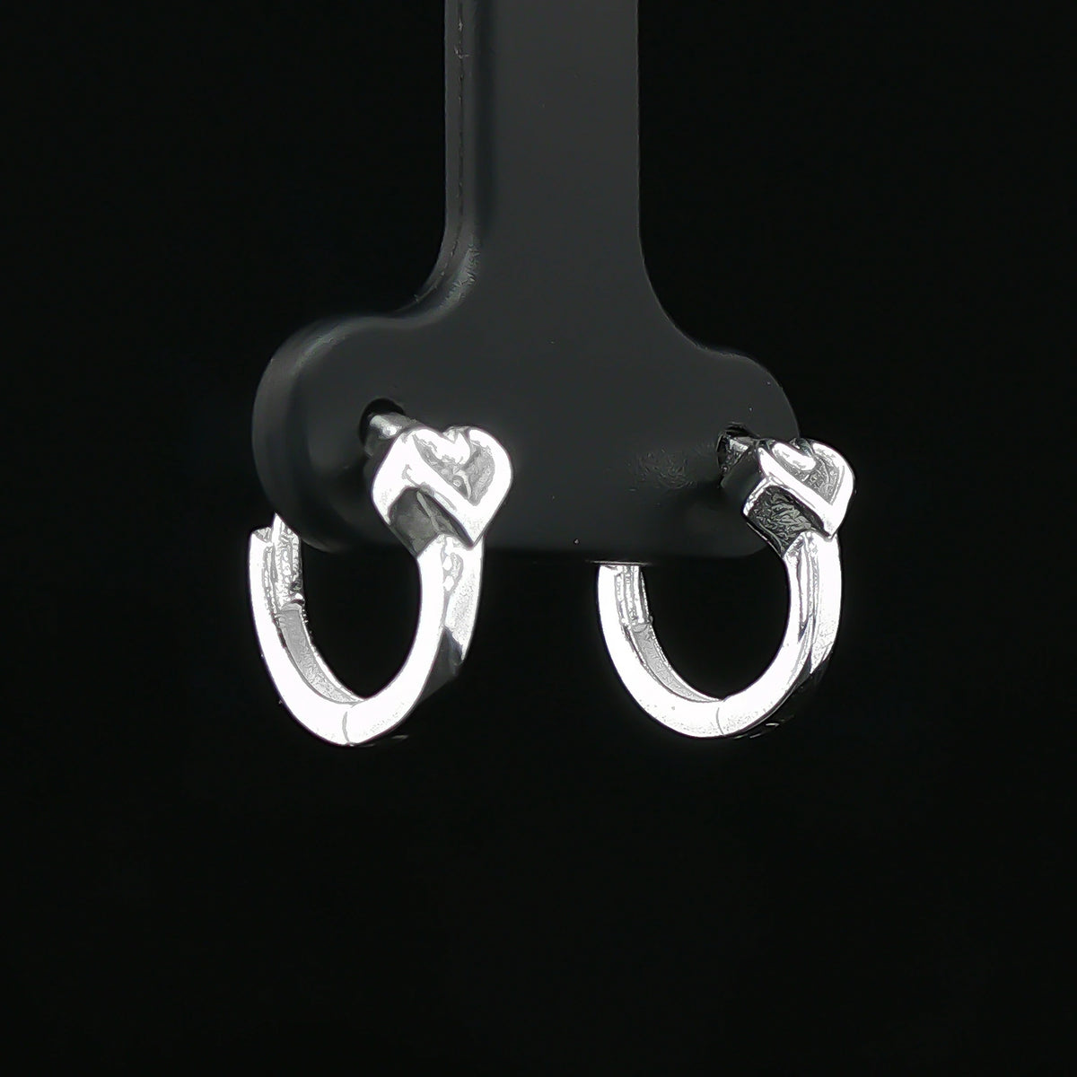 Silver Knot Stud Earrings
