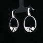Geometric Circle Drop Earrings
