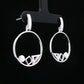 Geometric Circle Drop Earrings