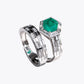 Emerald Luxe Hexagon Statement Ring