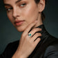 Emerald Luxe Hexagon Statement Ring