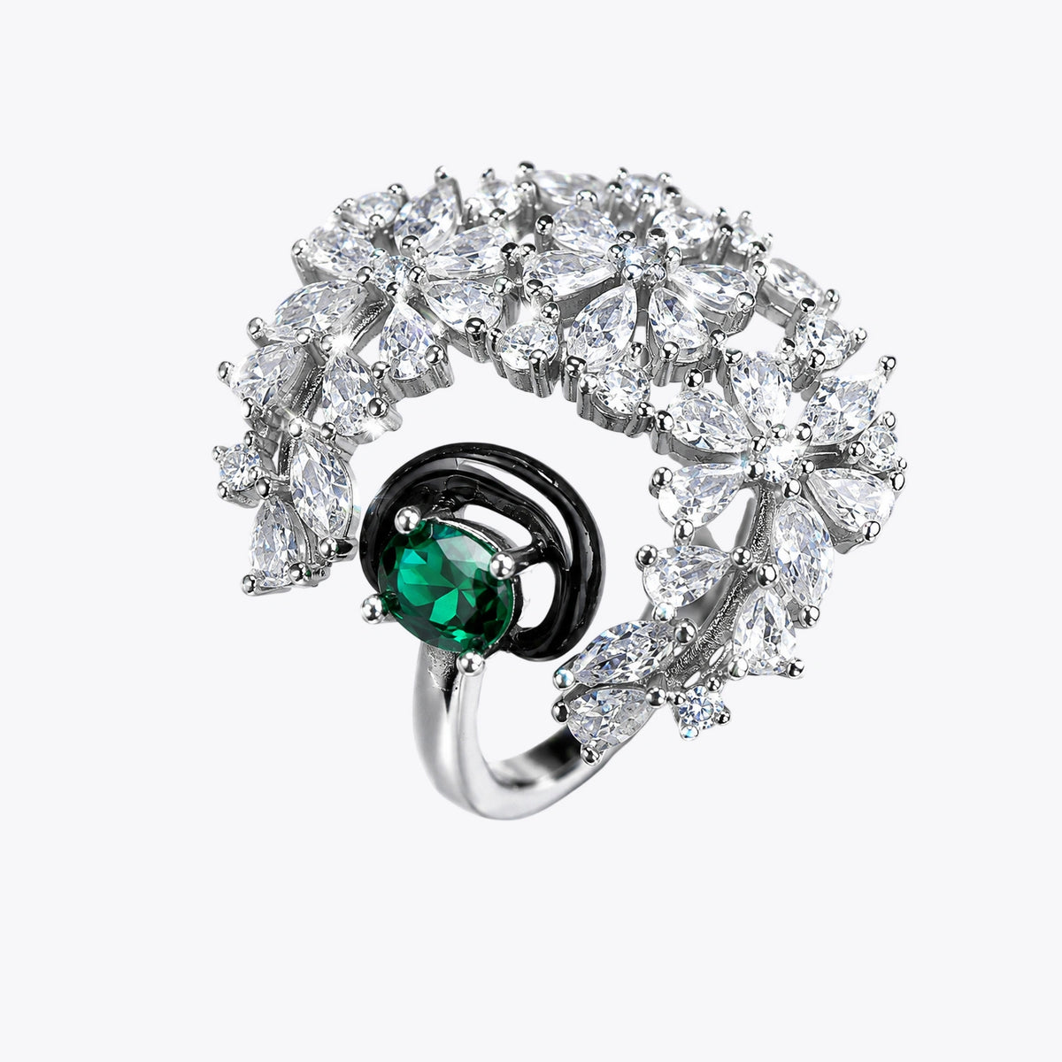 Emerald Bloom Royale Ring