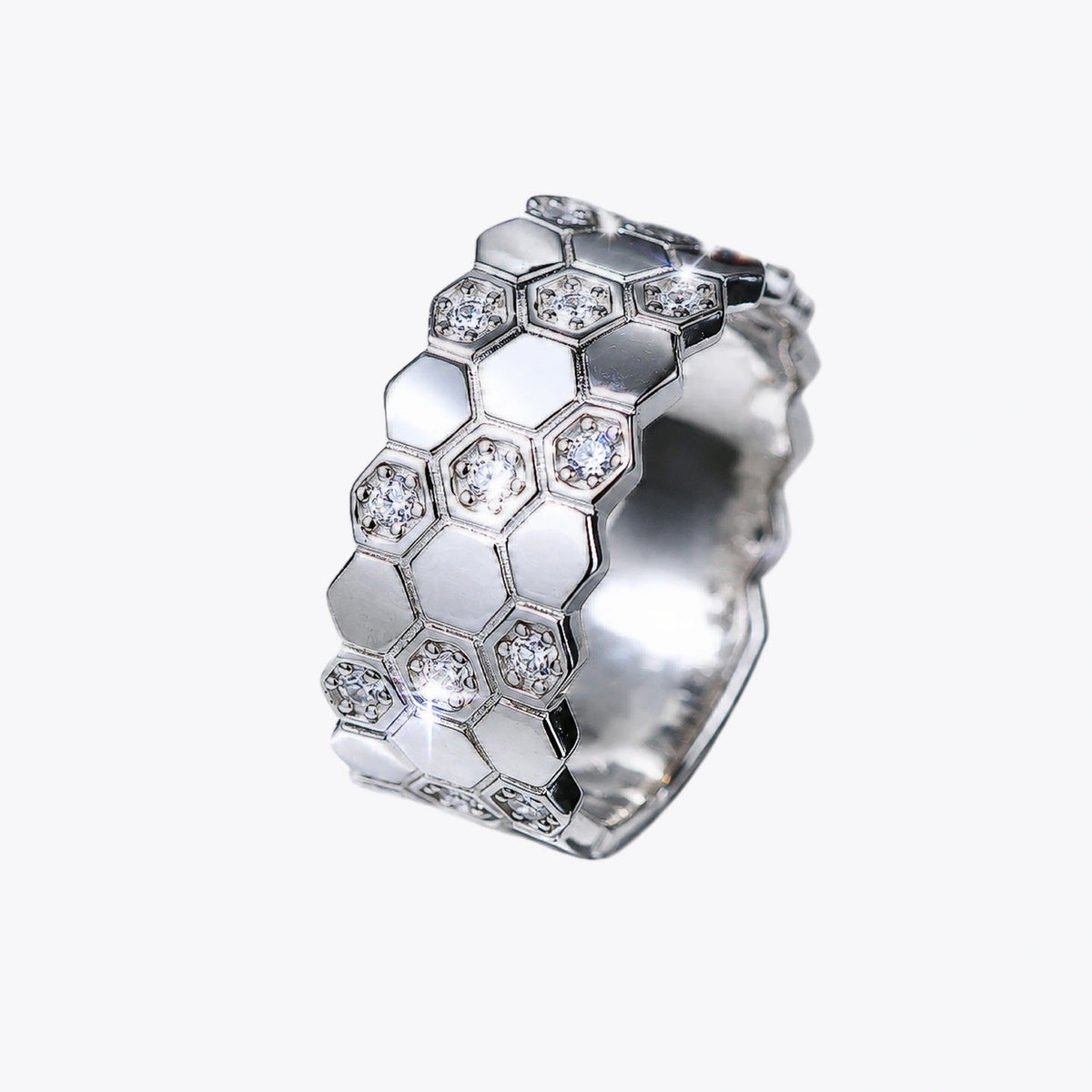 Celestia Honeycomb Statement Ring