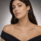 Teardrop Grace Silver Necklace & Earring Combo Set