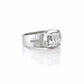 The Alencia Urban Cushion Solitaire Silver Ring