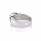 The Alencia Urban Cushion Solitaire Silver Ring