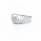 The Alencia Urban Chevron Solitaire Silver Ring