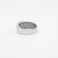 The Alencia Urban Dual-Channel Solitaire Silver Ring