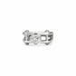The Alencia Urban Industrial Cage Solitaire Silver Ring