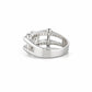 The Alencia Urban Industrial Cage Solitaire Silver Ring