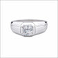The Alencia Urban Bridge Solitaire Silver Ring