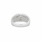 The Alencia Urban Multi-Grooved Solitaire Silver Ring