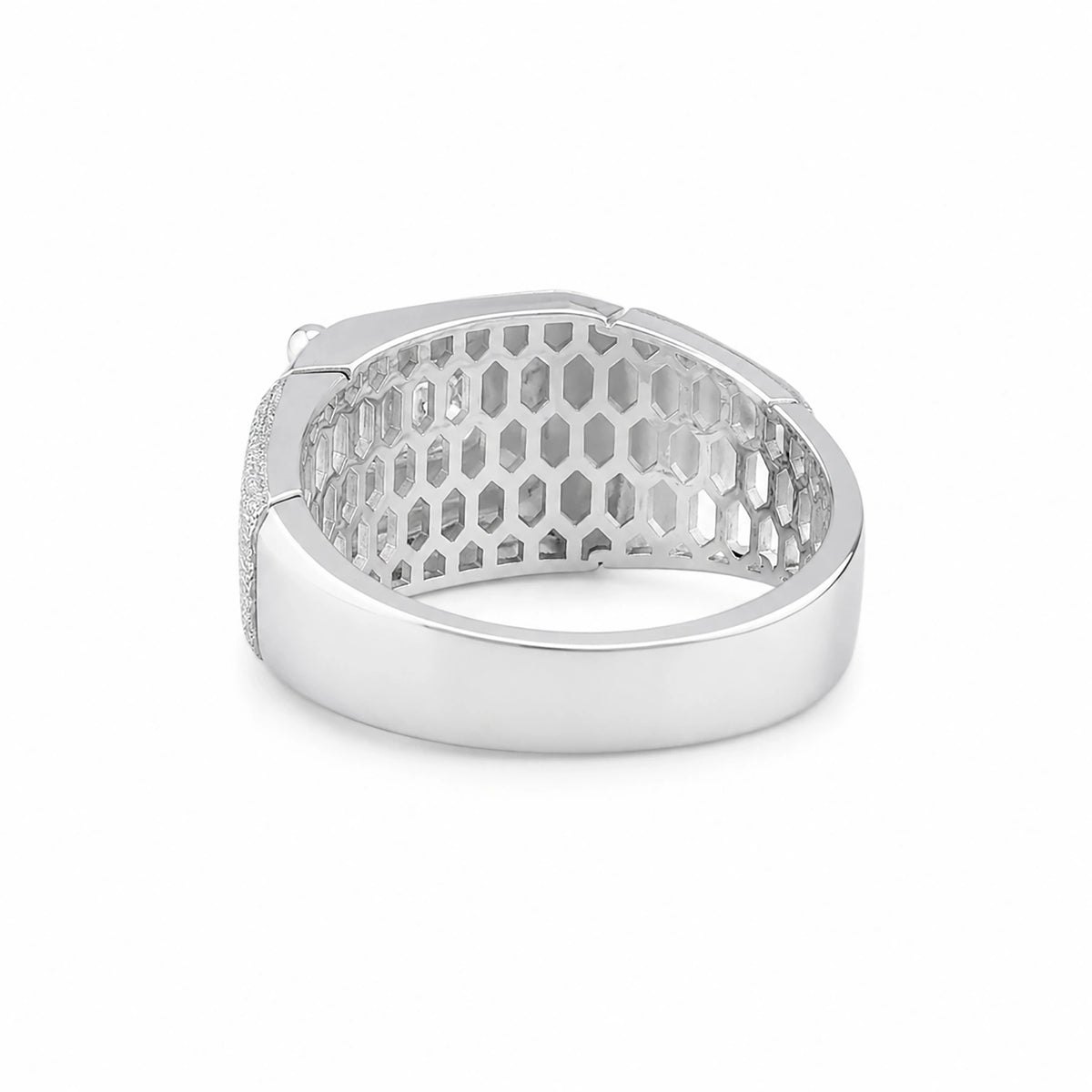 The Alencia Urban Brushed Radiant Solitaire Silver Ring