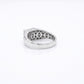 The Alencia Urban Segmented Solitaire Silver Ring