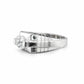 The Alencia Urban Block Solitaire Silver Ring
