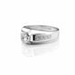 The Alencia Urban Greek Key Solitaire Silver Ring