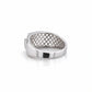 The Alencia Urban Grooved Solitaire Silver Ring