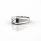 The Alencia Urban Grid Solitaire Silver Ring