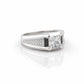 The Alencia Urban Grid Solitaire Silver Ring