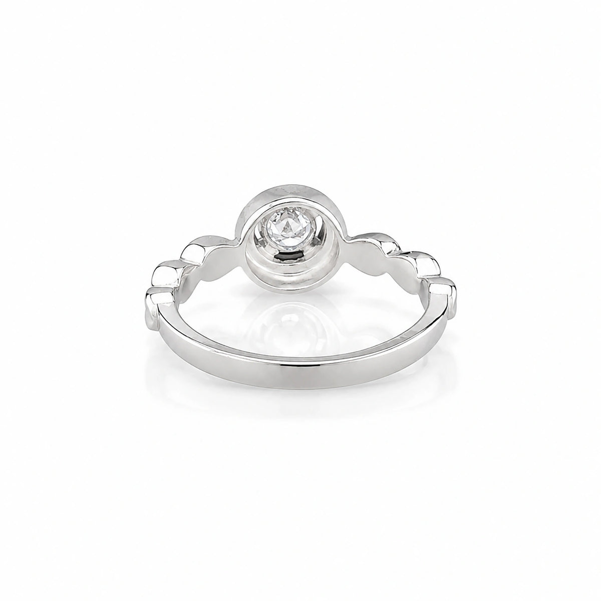 The Alencia Urban Serenade Vintage Halo Solitaire Ring