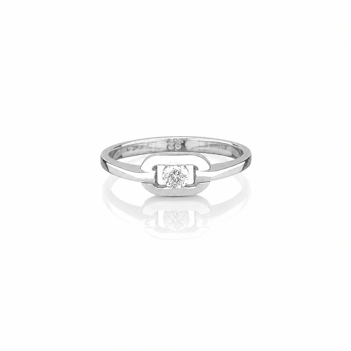 The Alencia Urban Serenade Link Solitaire Ring