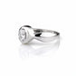 The Alencia Urban Serenade Oval Bezel Solitaire Ring