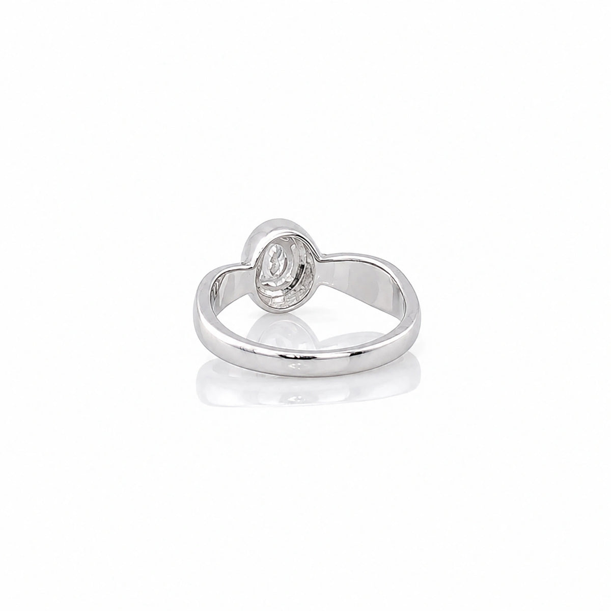 The Alencia Urban Serenade Oval Bezel Solitaire Ring