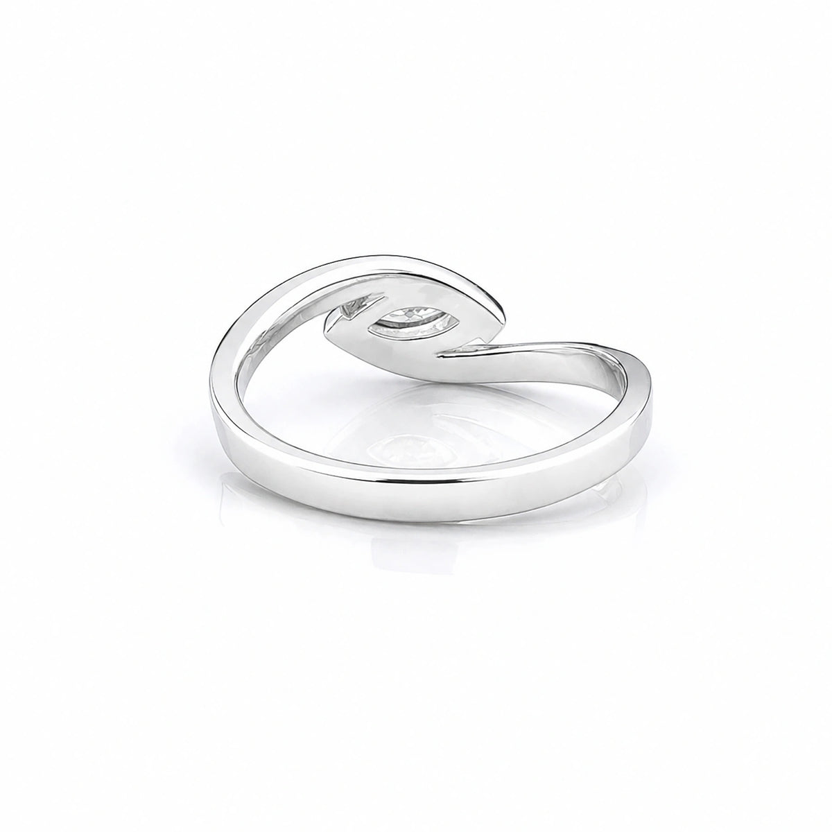 The Alencia Urban Serenade Block Bypass Solitaire Ring