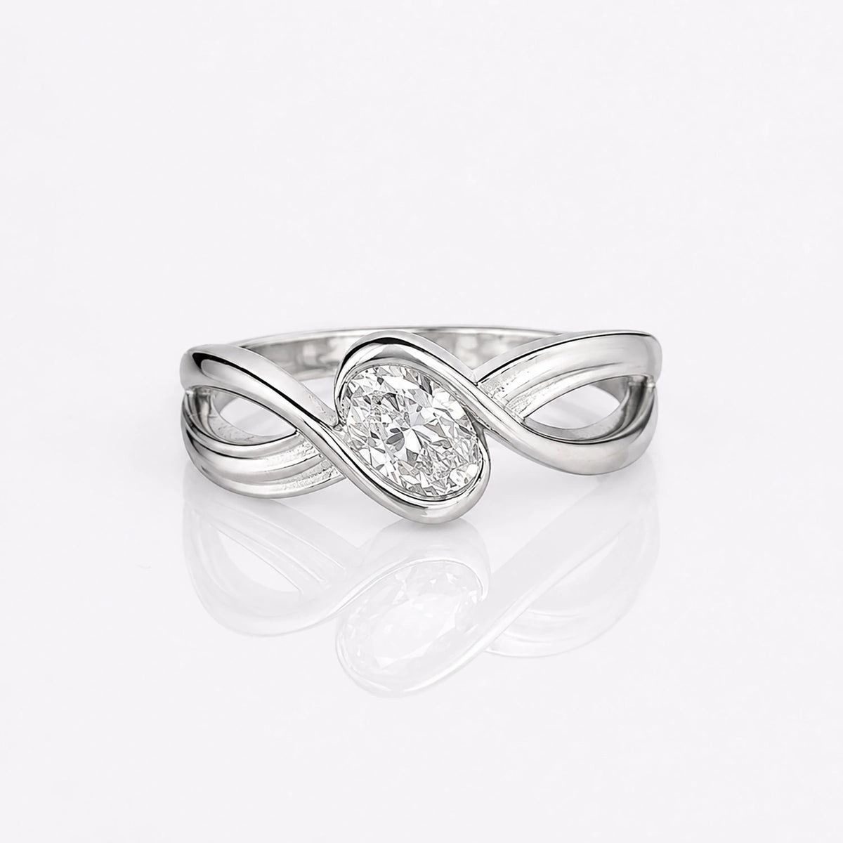 The Alencia Urban Serenade Infinity Oval Ring