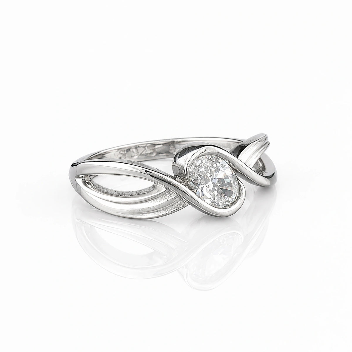The Alencia Urban Serenade Infinity Oval Ring