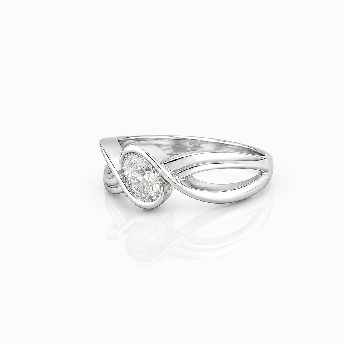 The Alencia Urban Serenade Infinity Oval Ring