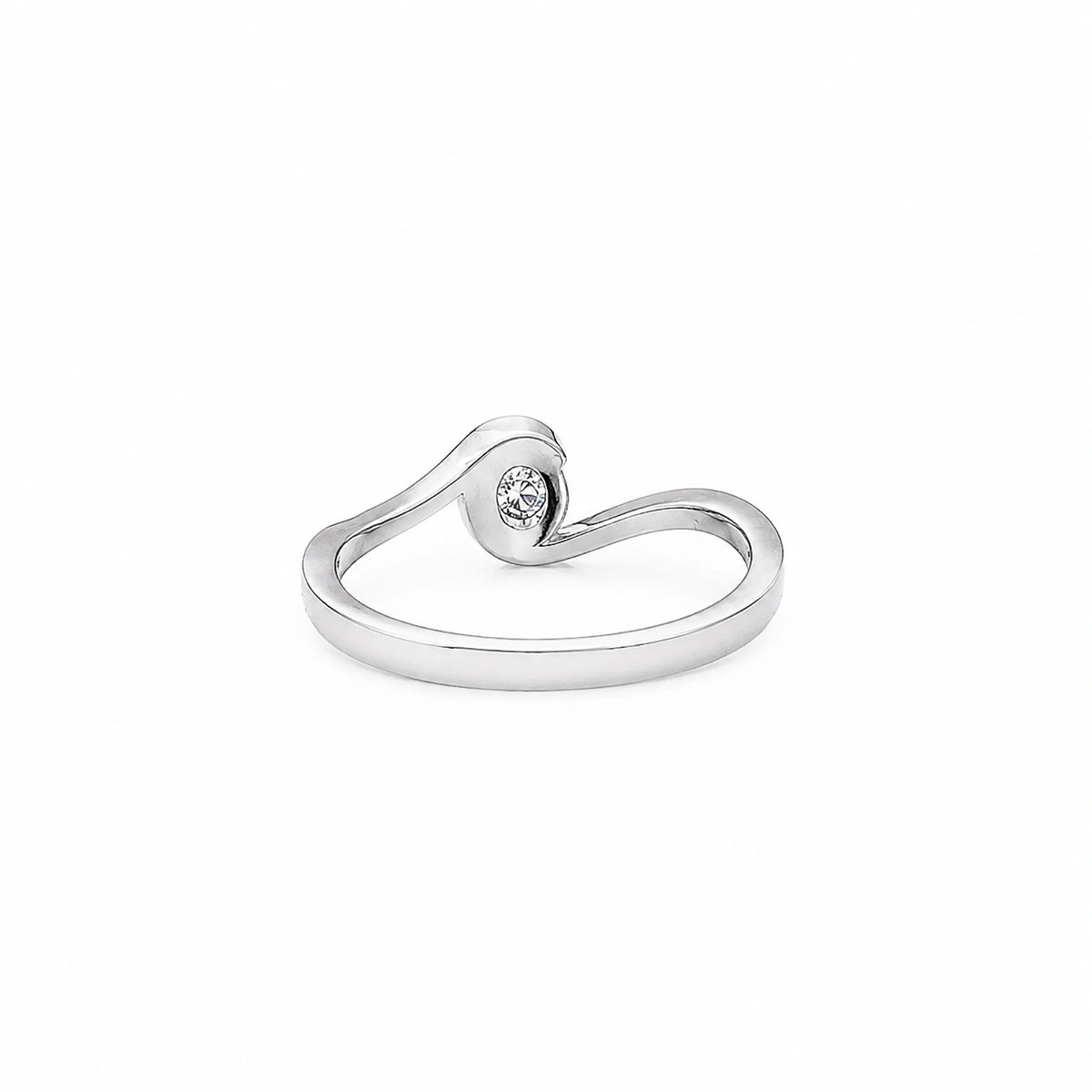 The Alencia Urban Serenade Swirl Oval Bypass Ring