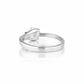 The Alencia Urban Serenade Ribbon Bypass Solitaire Ring