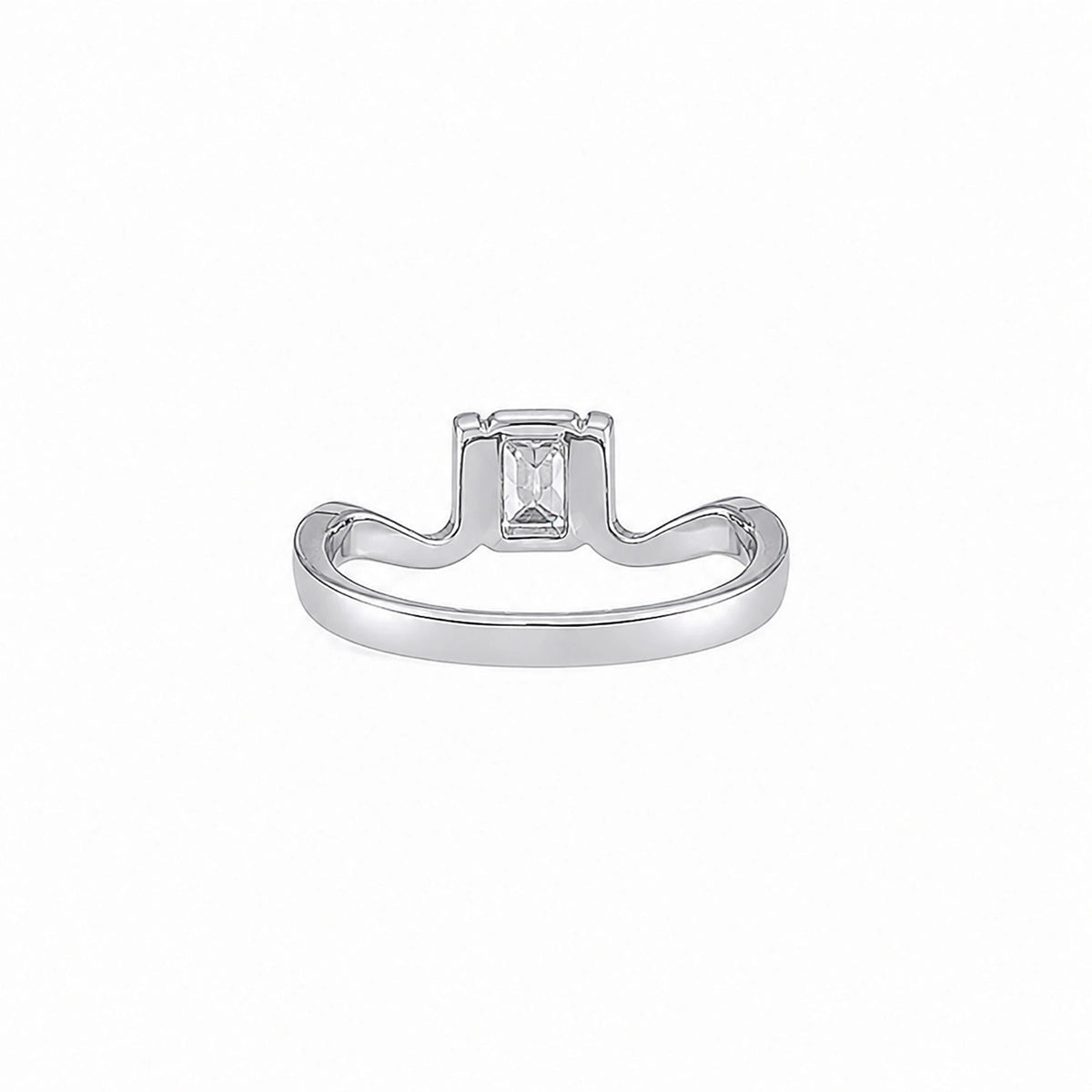 The Alencia Urban Serenade Radiant Baguette Bypass Ring