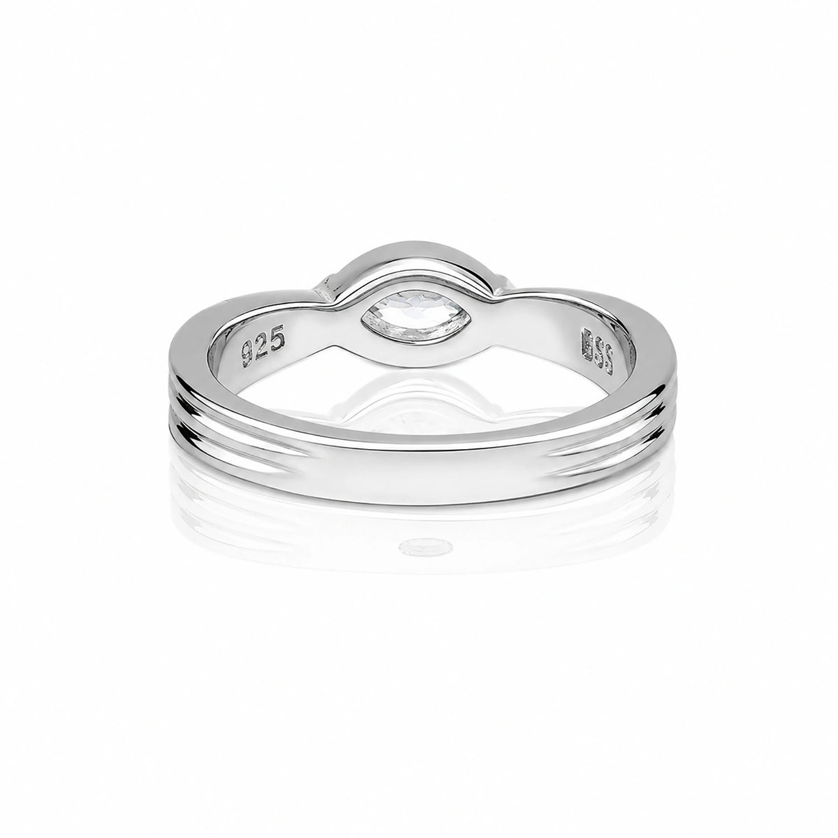 The Alencia Urban Serenade Marquise Sculptural Solitaire Ring