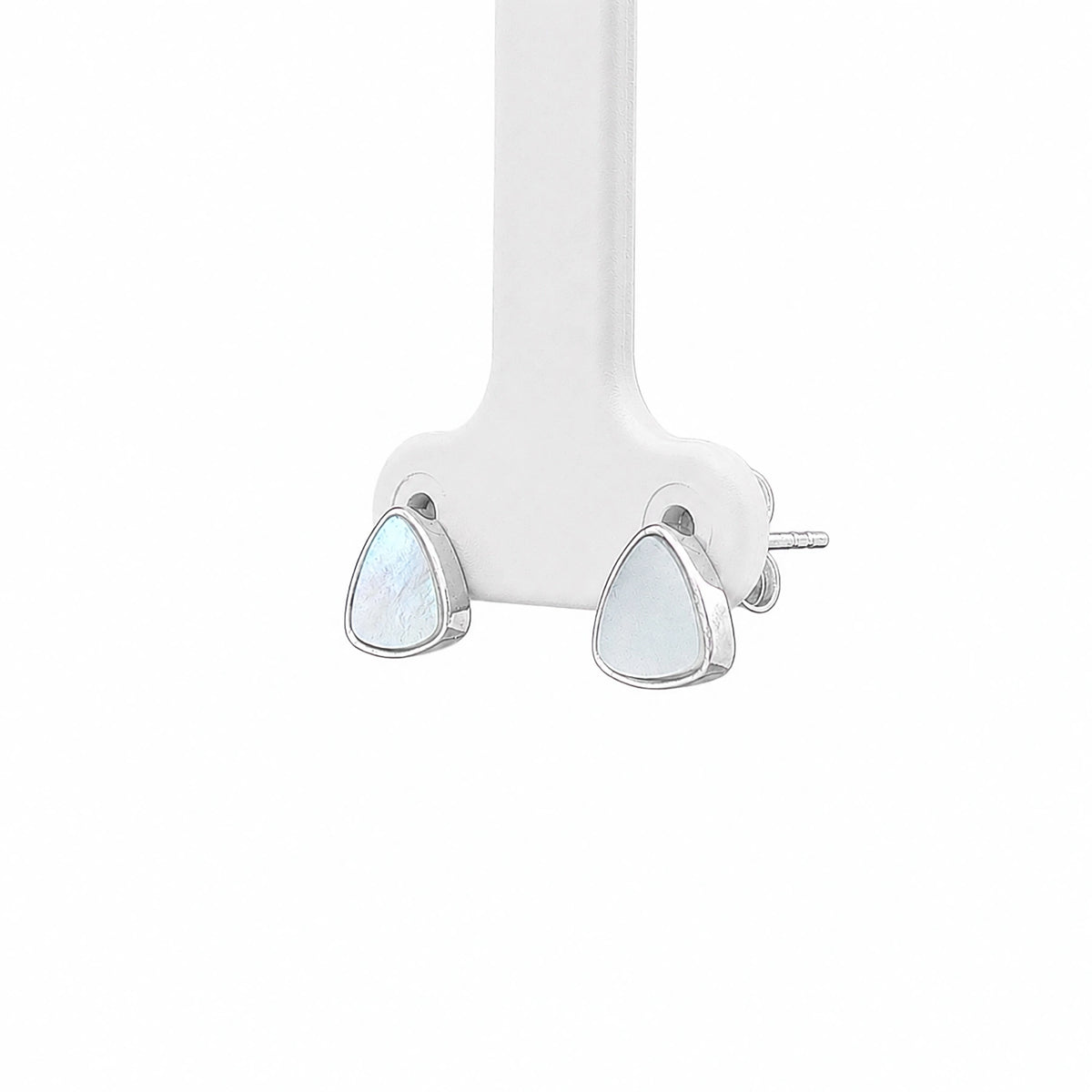 Pearl Dewdrop Silver Stud Earrings