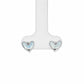 Luna Heart Silver Stud Earrings