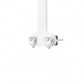 Luna Heart Silver Stud Earrings