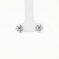 Luna Compass Silver Stud Earrings