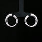Silver Open Hoop Earrings