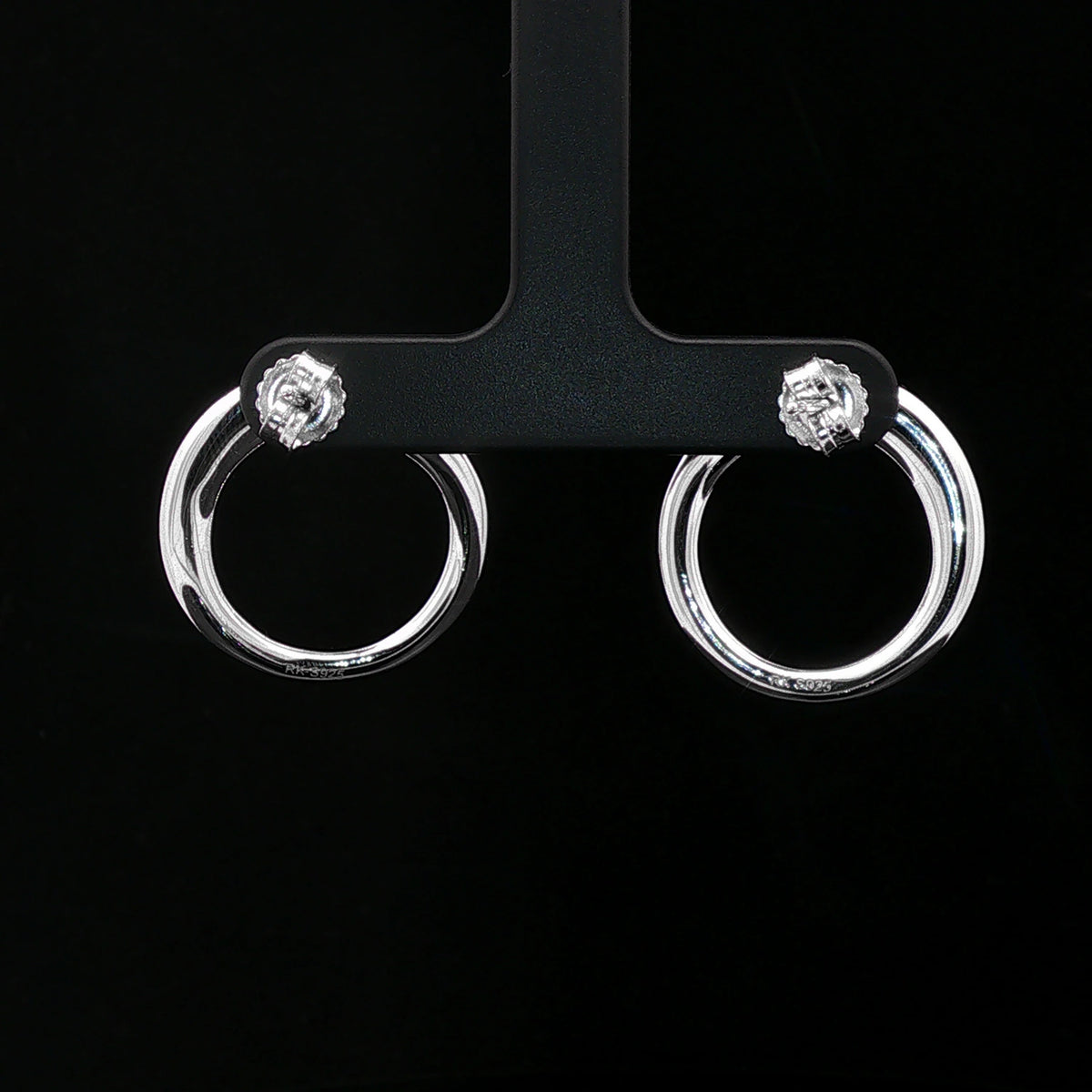 Silver Open Hoop Earrings