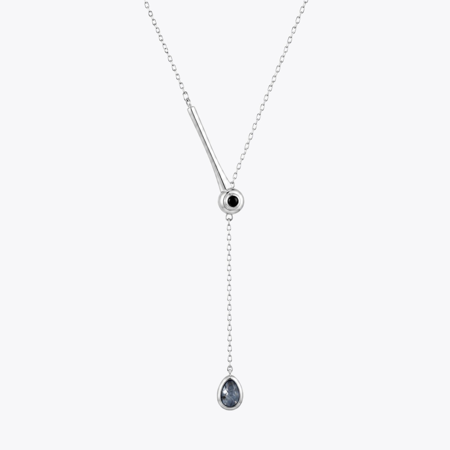 Silver Lunar Drop Jewellery Set image 3
