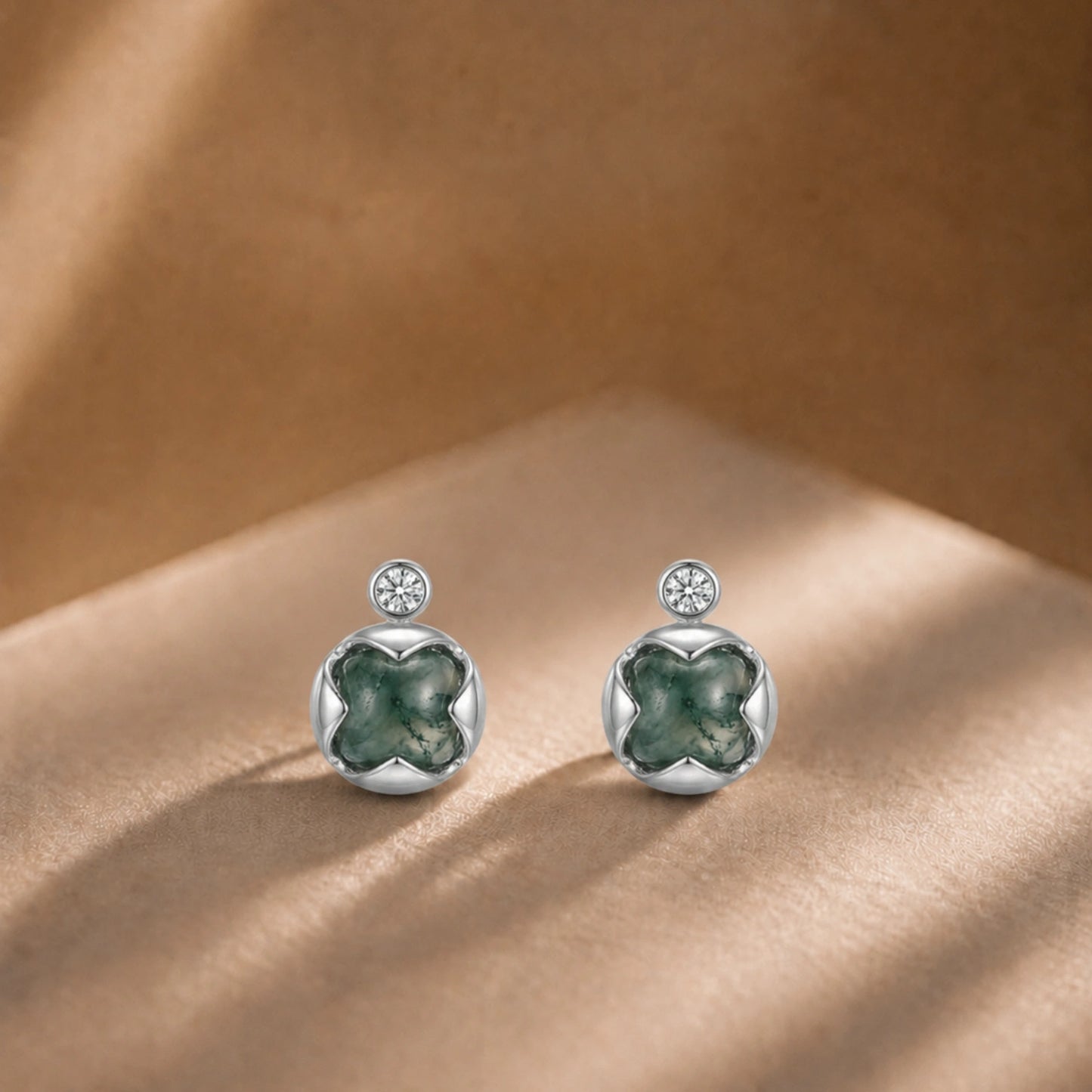 Silver Flow Drop Earrings image 0
