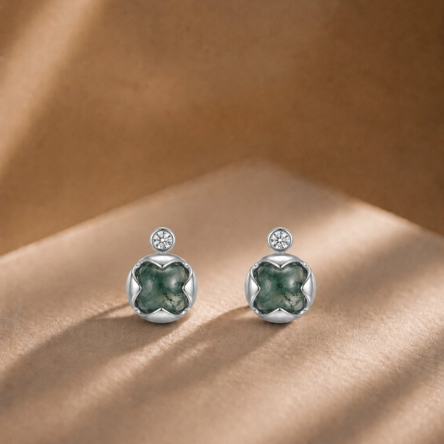 Silver Flow Drop Earrings image 0